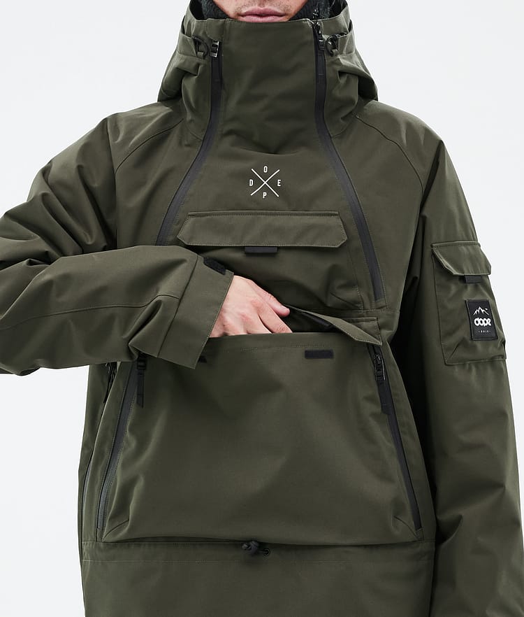 Dope Akin Snowboard jas Heren Olive Green, Afbeelding 8 van 9
