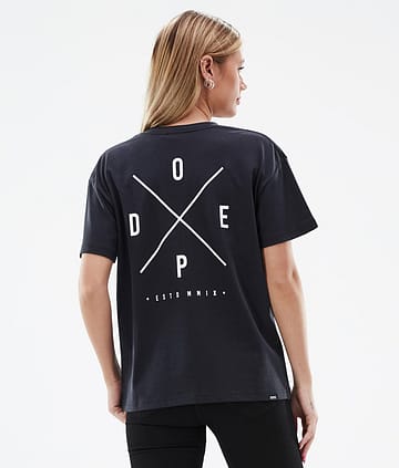Dope Standard W 22 T-shirt Kobiety 2X-Up Black