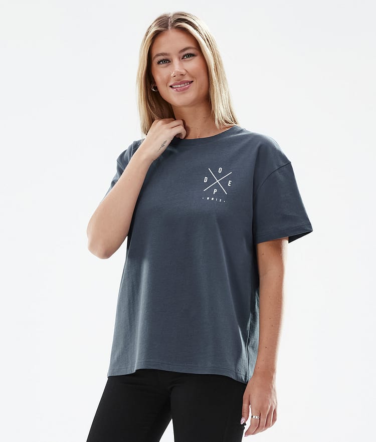 Dope Standard W 2022 T-shirt Kobiety 2X-Up Metal Blue
