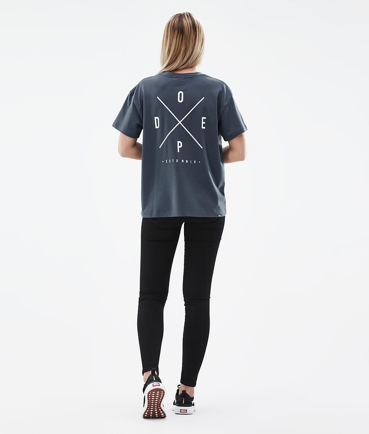 Dope Standard W 22 T-shirt Dames 2X-Up Metal Blue, Afbeelding 4 van 5