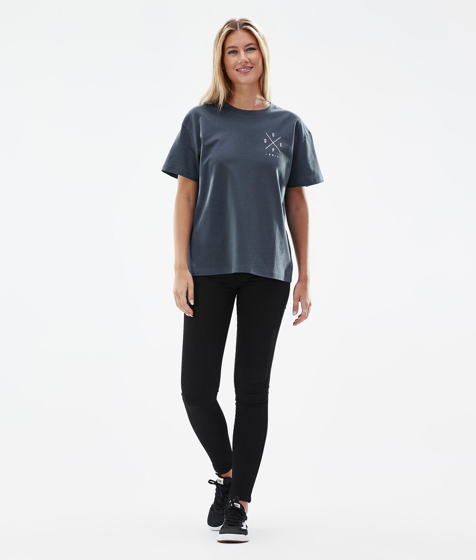 Dope Standard W 2022 T-shirt Kobiety 2X-Up Metal Blue