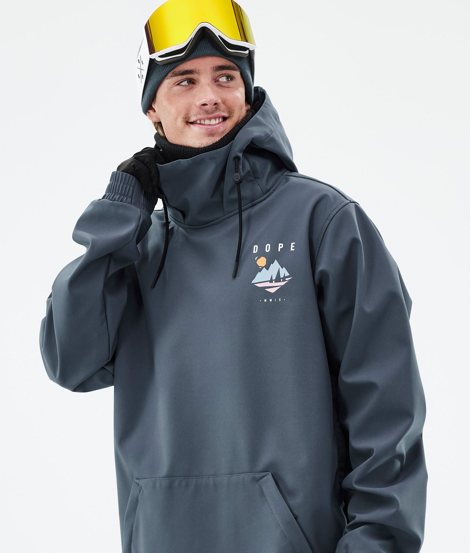 Dope Yeti 2022 Snowboard Jacket Men Pine Metal Blue