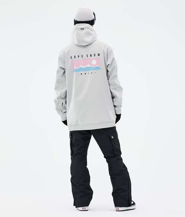 Dope Yeti 2022 Kurtka Snowboardowa Mężczyźni Range Light Grey, Zdjęcie 4 z 8