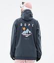 Dope Yeti W 2022 Snowboardjacke Damen Pine Metal Blue