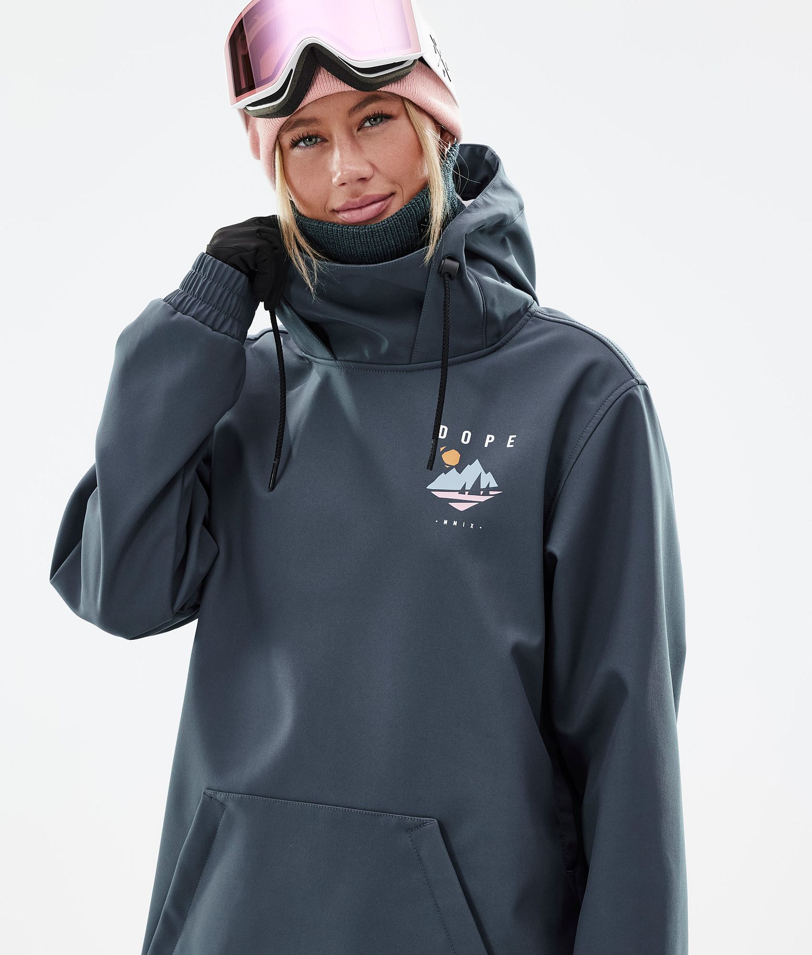 Dope Yeti W 2022 Ski Jacket Women Pine Metal Blue