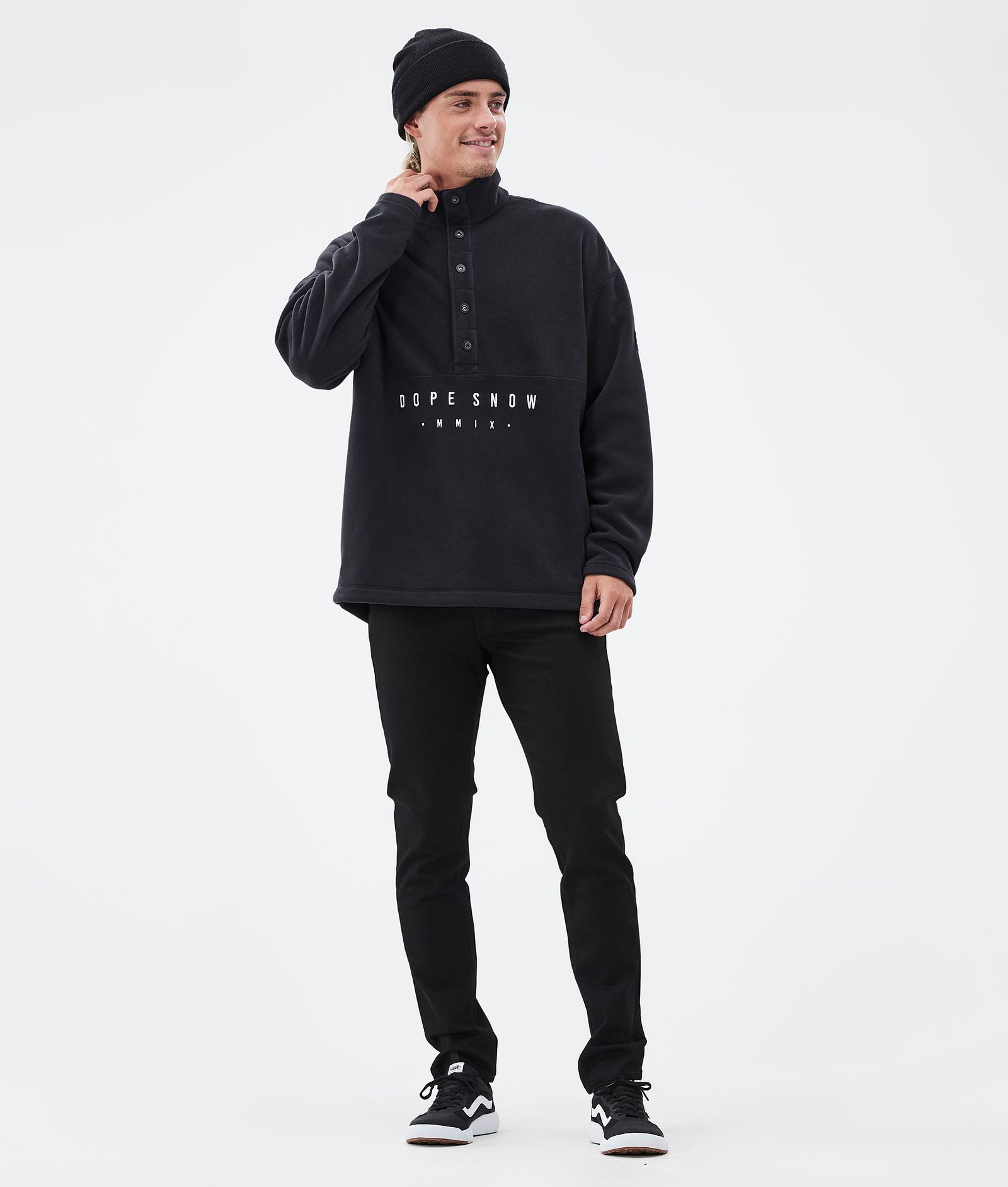 Dope Comfy Fleece Sweater Men Black
