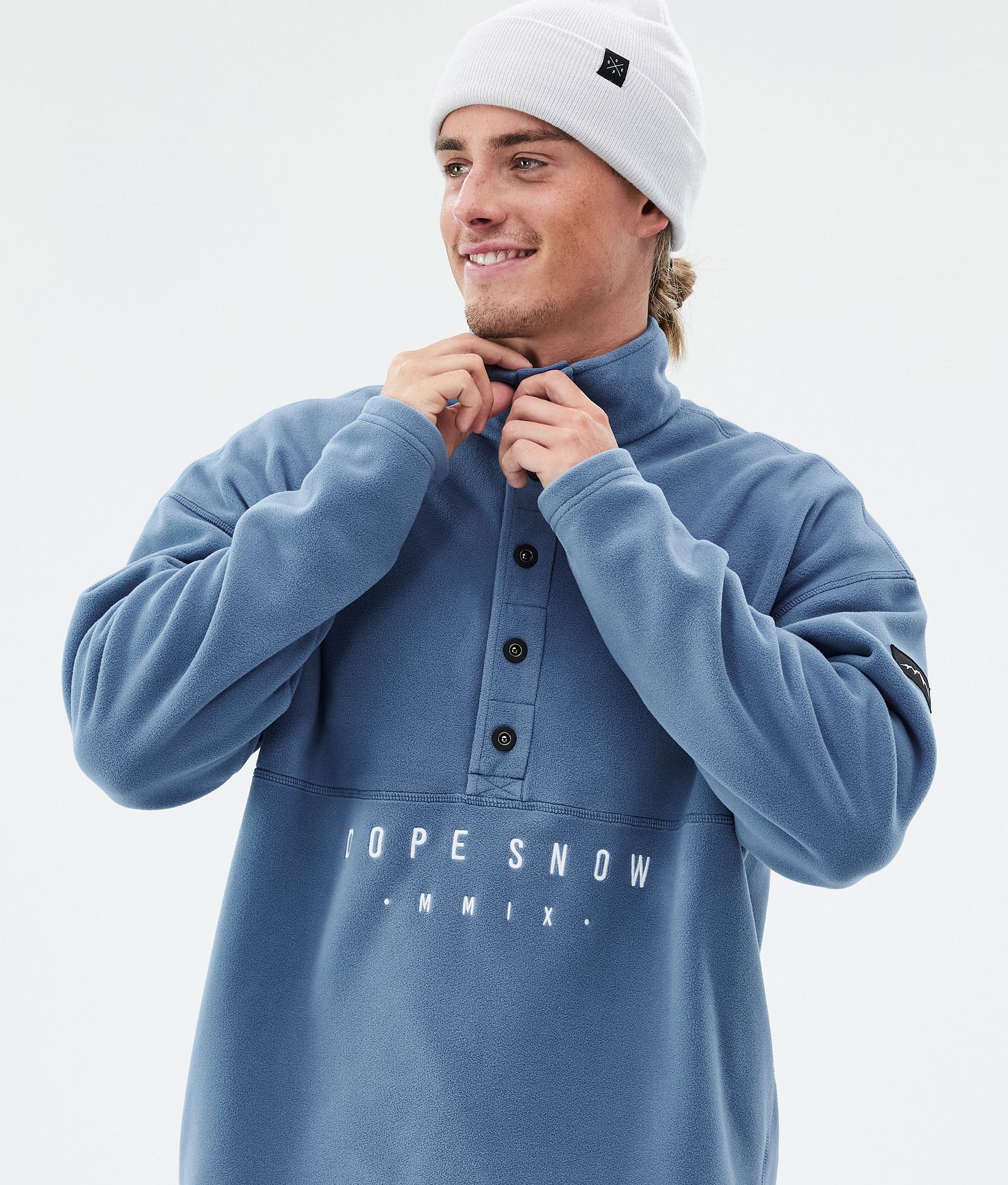 Dope Comfy Sweter Polarowy Mężczyźni Blue Steel