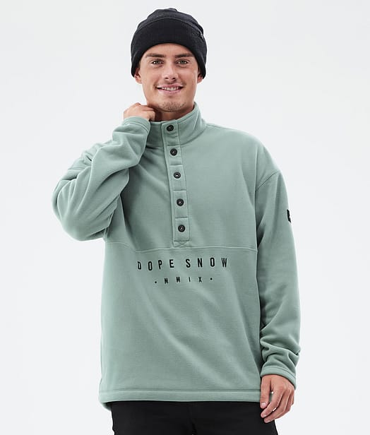 Dope Comfy Sweter Polarowy Mężczyźni Faded Green