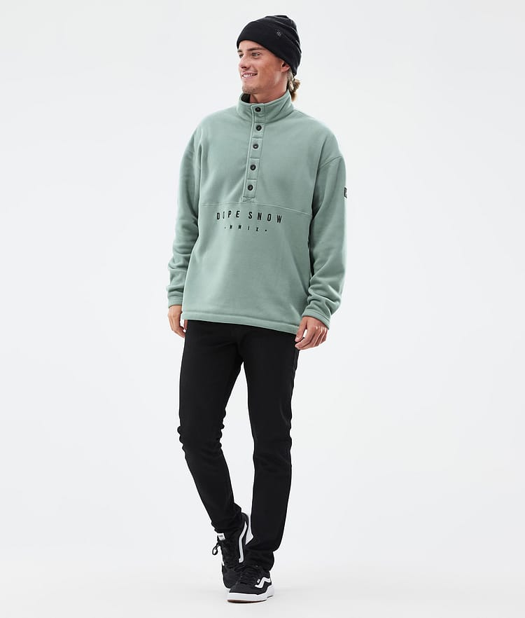 Dope Comfy Sweter Polarowy Mężczyźni Faded Green