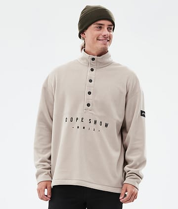 Dope Comfy Fleece Sweater Men Sand/Black Renewed