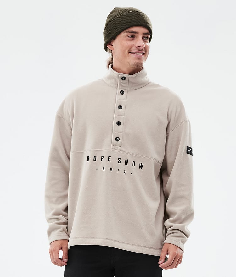 Dope Comfy Fleece Sweater Men Sand/Black Renewed, Image 1 of 6