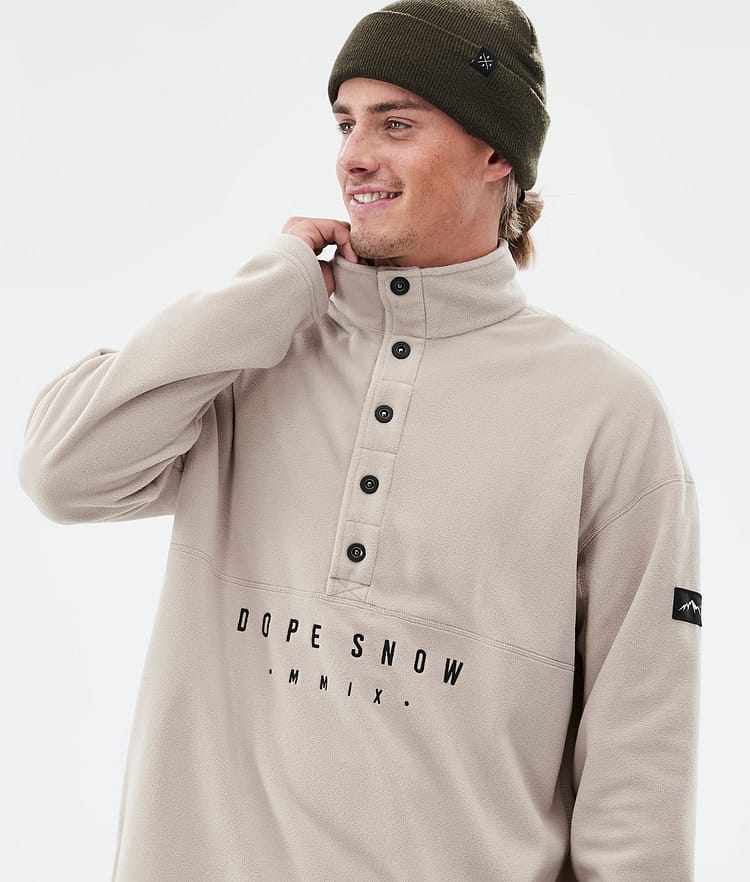 Dope Comfy Fleece Sweater Men Sand/Black Renewed, Image 2 of 6