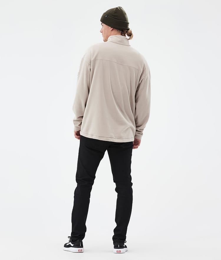 Dope Comfy Fleece Sweater Men Sand/Black Renewed, Image 4 of 6