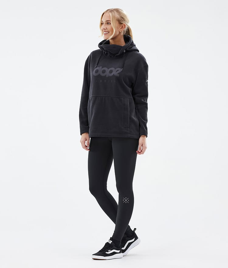 Dope Cozy II W Pile con Cappuccio Donna Black