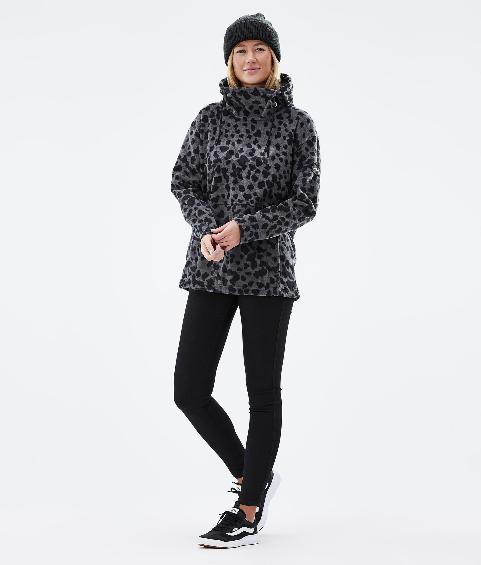 Dope Cozy II W Fleece Hoodie Women Dots Phantom, Image 3 of 8