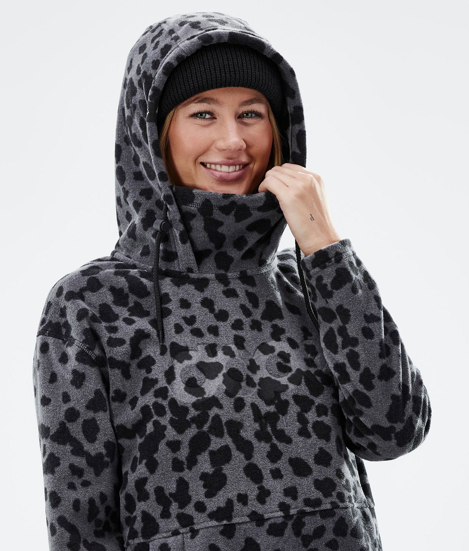 Dope Cozy II W Fleece Hoodie Women Dots Phantom, Image 5 of 8