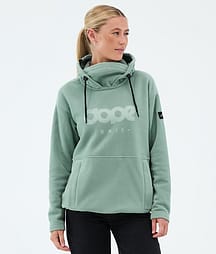 Dope Cozy II W Pile con Cappuccio Donna Faded Green