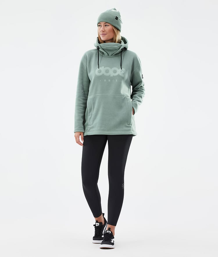 Dope Cozy II W Pile con Cappuccio Donna Faded Green