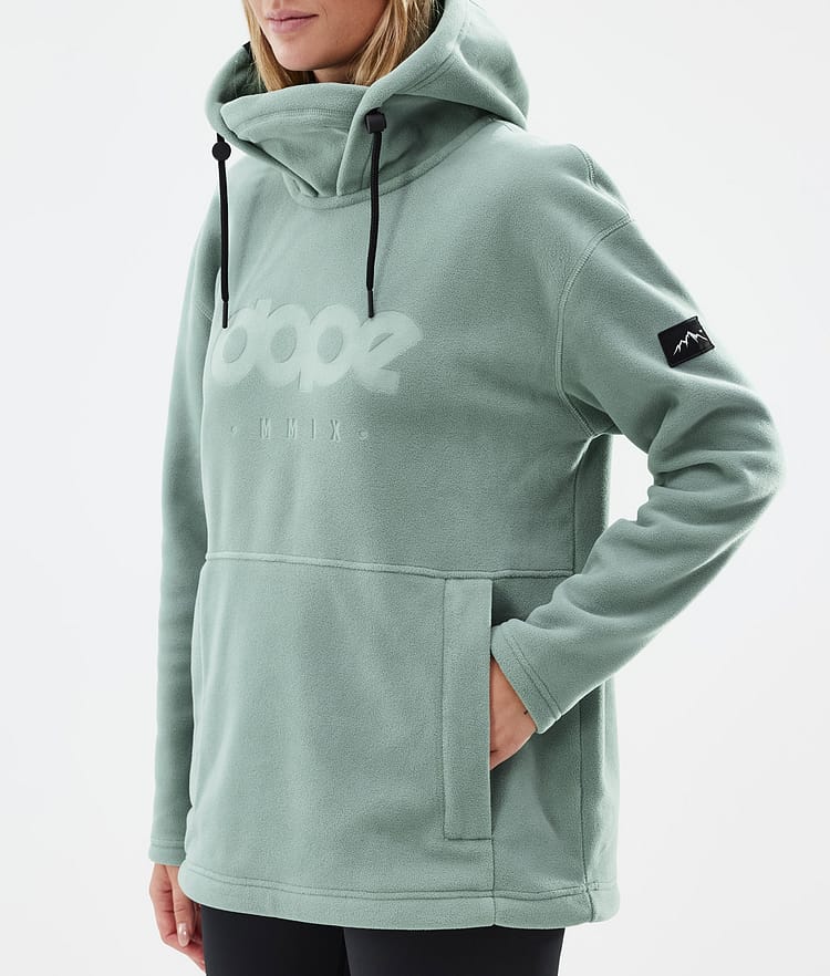 Dope Cozy II W Fleecová Mikina s Kapucí Dámské Faded Green, Obrázek 7 z 7