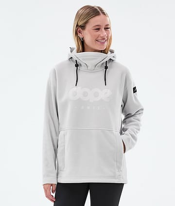 Dope Cozy II W Fleecová Mikina s Kapucí Dámské Light Grey