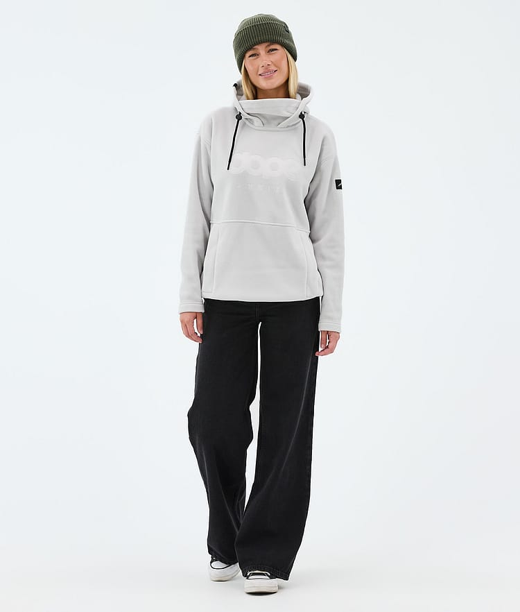 Dope Cozy II W Fleecová Mikina s Kapucí Dámské Light Grey Renewed, Image 3 of 7