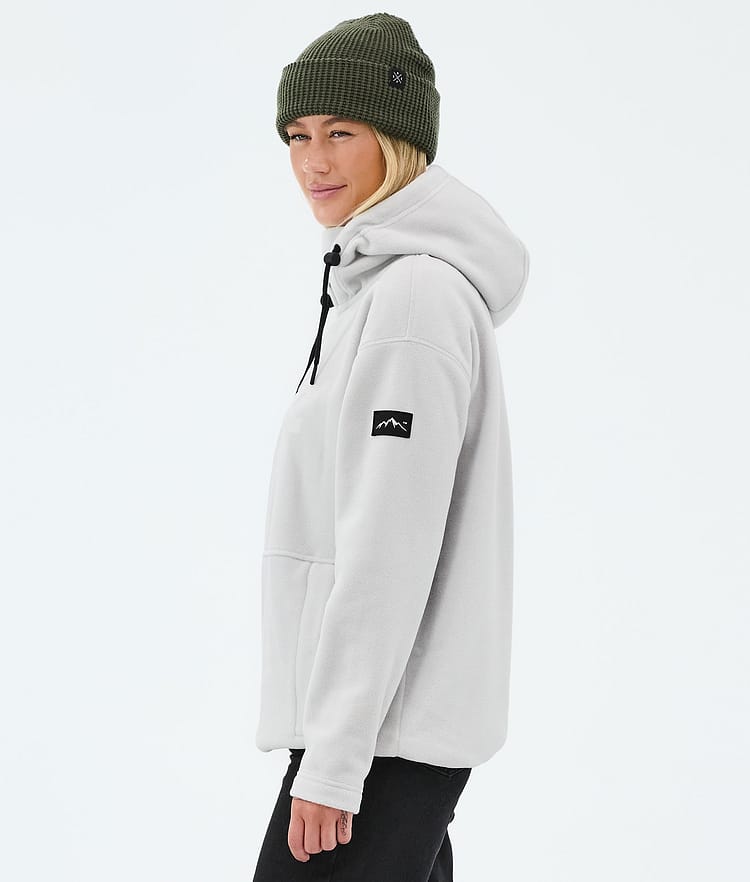 Dope Cozy II W Fleecová Mikina s Kapucí Dámské Light Grey Renewed, Image 5 of 7