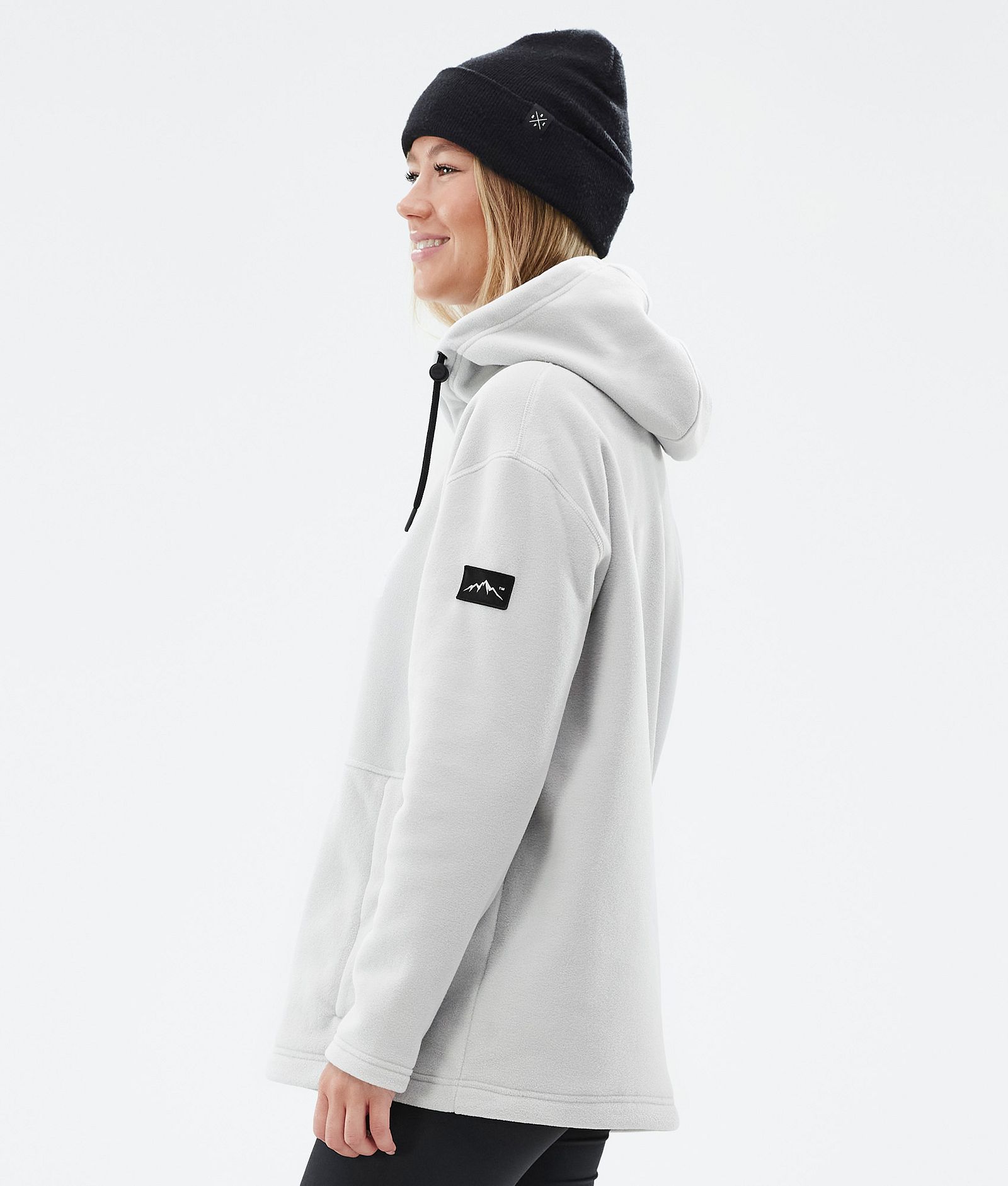 Dope Cozy II W Pile con Cappuccio Donna Light Grey, Immagine 5 di 7