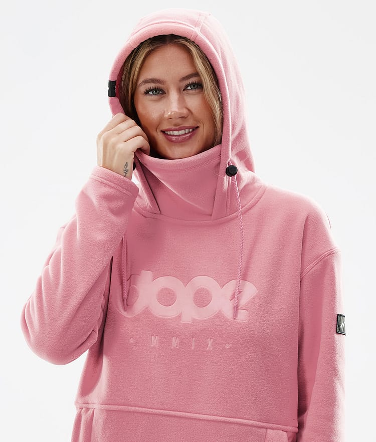 Dope Cozy II W Fleecová Mikina s Kapucí Dámské Pink, Obrázek 5 z 8