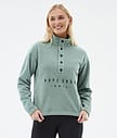 Dope Comfy W Felpa Pile Donna Faded Green