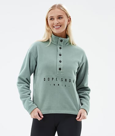 Dope Comfy W Sweat Polaire Femme Faded Green Renewed