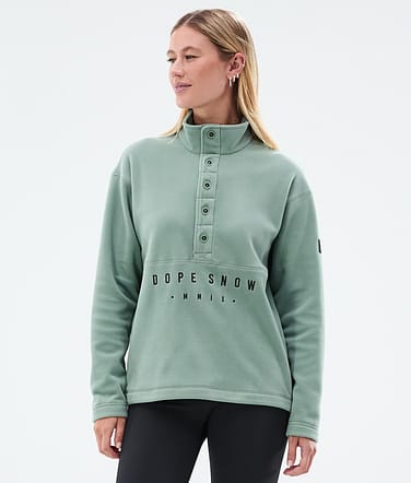 Dope Comfy W Fleece Sweater Women Faded Green