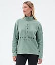 Dope Comfy W Fleece Sweater Women Faded Green