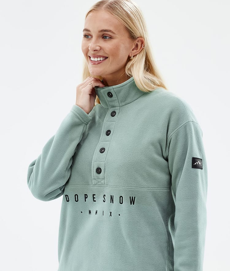 Dope Comfy W Fleece Sweater Women Faded Green Renewed