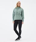 Dope Comfy W Fleece Trui Dames Faded Green Renewed, Afbeelding 3 van 6