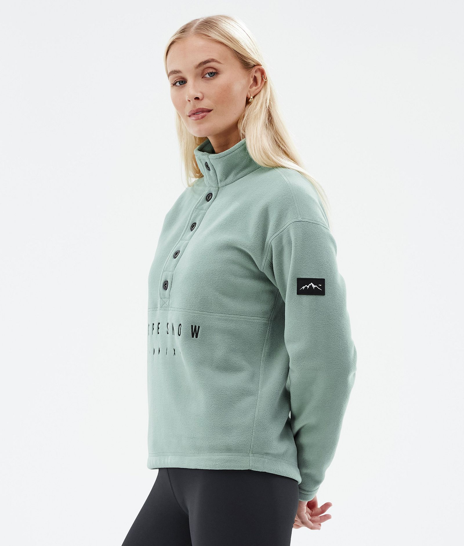 Dope Comfy W Fleecetrøje Dame Faded Green Renewed, Billede 5 af 6