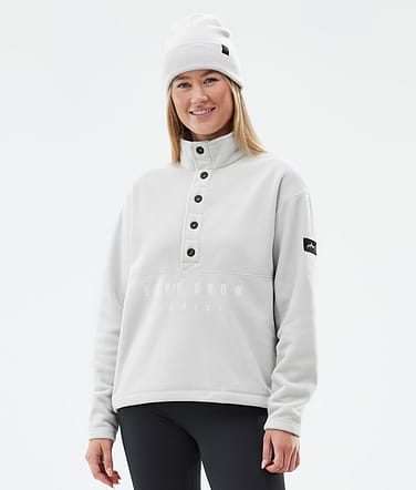 Dope Comfy W Fleece Trui Dames Light Grey/Black