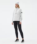 Dope Comfy W Fleece Trui Dames Light Grey/Black, Afbeelding 3 van 6