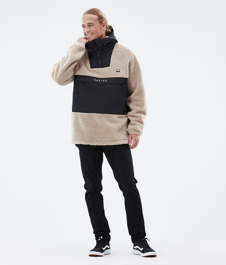 Montec Lima 22 Fleece Hoodie Heren Sand/Black, Afbeelding 3 van 10
