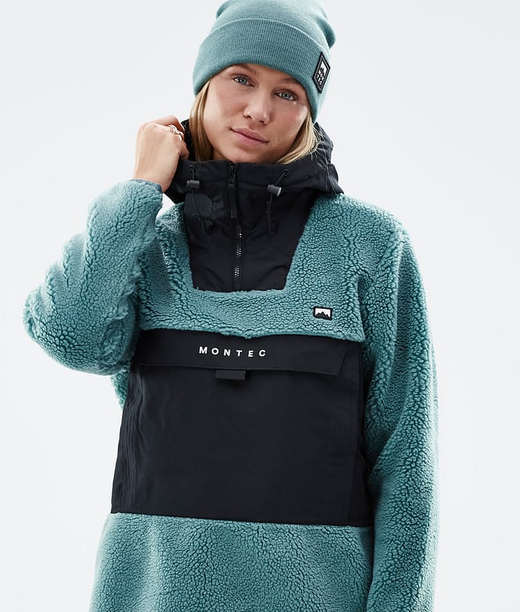 Montec Lima W 22 Fleece Hoodie Dames Atlantic/Black, Afbeelding 2 van 10