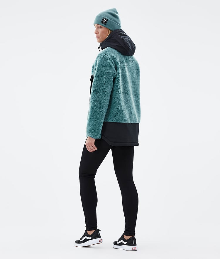 Montec Lima W 22 Fleece Hoodie Dames Atlantic/Black, Afbeelding 4 van 10