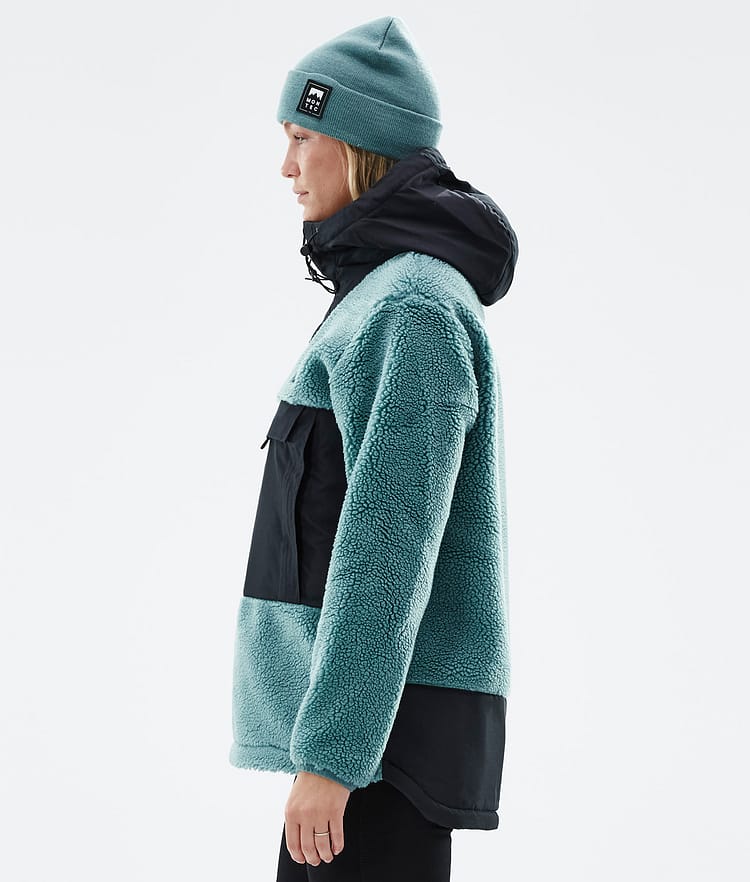 Montec Lima W 22 Fleece Hoodie Dames Atlantic/Black, Afbeelding 5 van 10