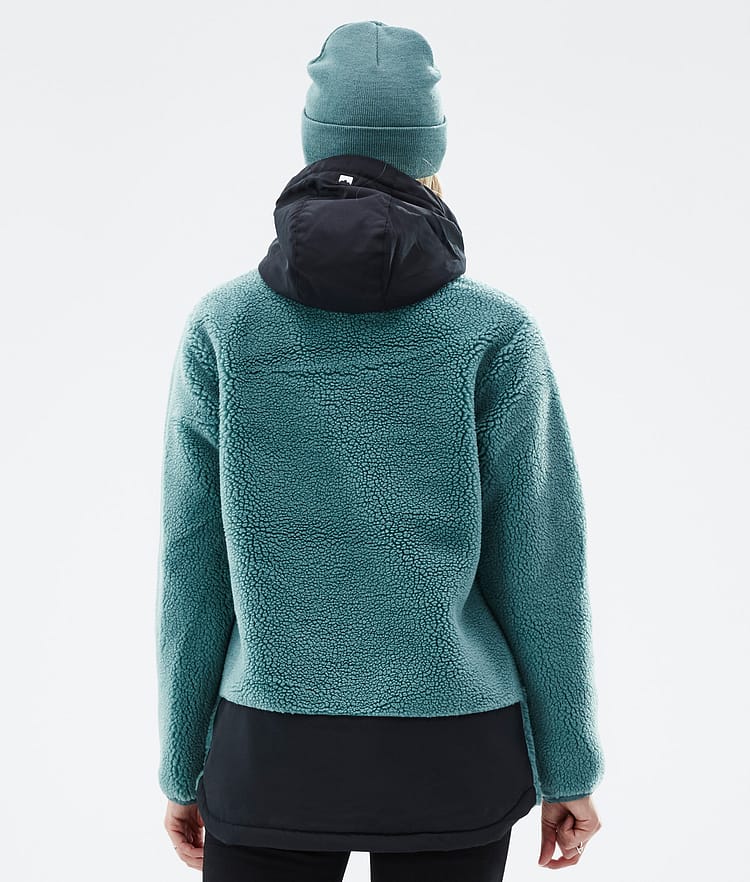 Montec Lima W 22 Fleece Hoodie Dames Atlantic/Black, Afbeelding 6 van 10