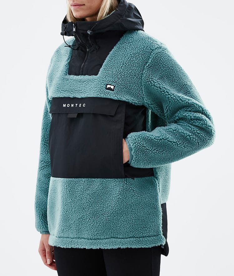 Montec Lima W 22 Fleece Hoodie Dames Atlantic/Black, Afbeelding 7 van 10