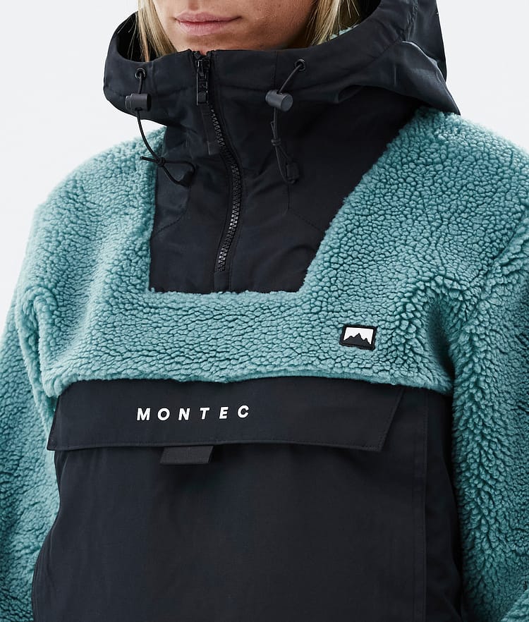 Montec Lima W 22 Fleece Hoodie Dames Atlantic/Black, Afbeelding 9 van 10