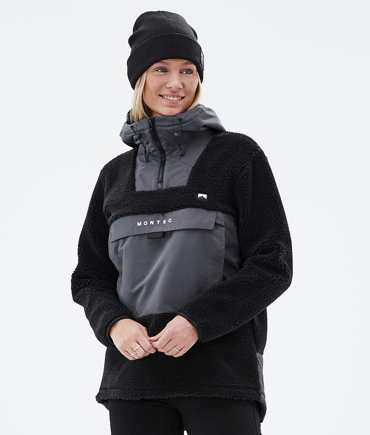 Montec Lima W 22 Fleece Hoodie Dames Black/Phantom, Afbeelding 1 van 10