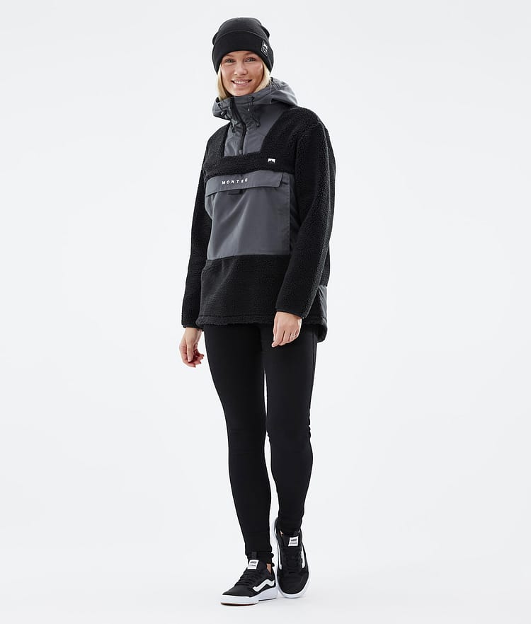 Montec Lima W 22 Fleece Hoodie Dames Black/Phantom, Afbeelding 3 van 10
