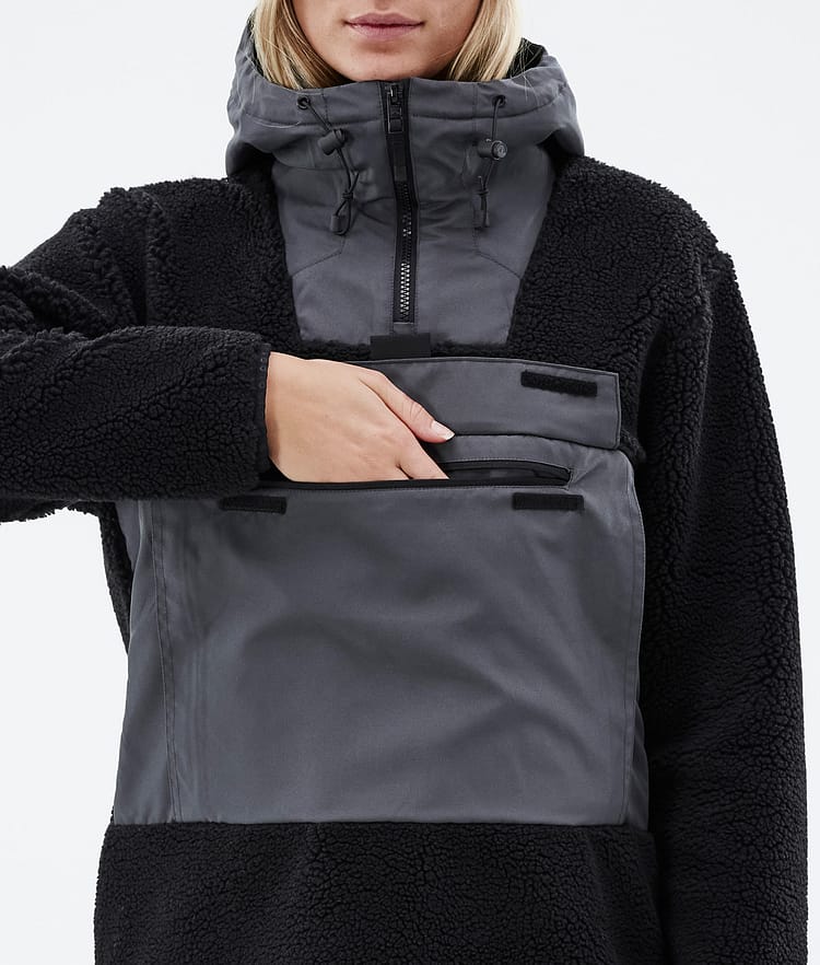 Montec Lima W 22 Fleece Hoodie Dames Black/Phantom, Afbeelding 8 van 10