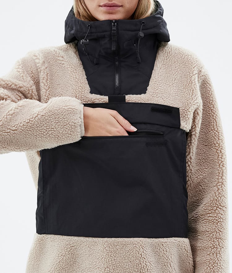 Montec Lima W 22 Fleece Hoodie Women Sand/Black, Image 8 of 10