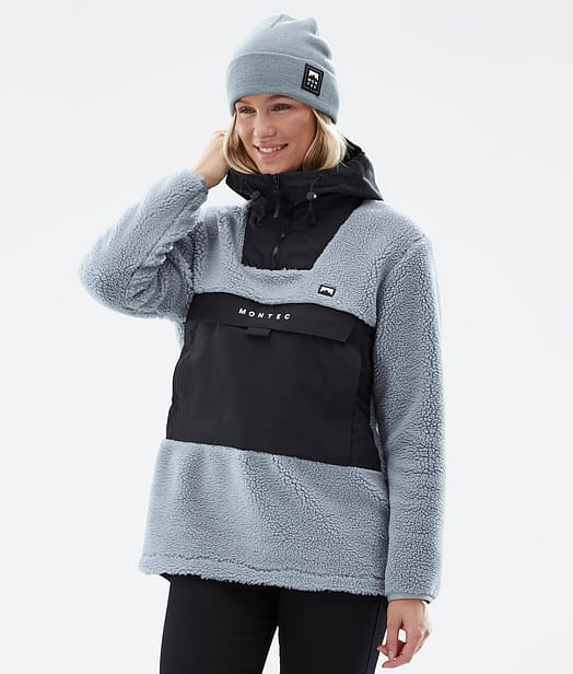 Montec Lima W 22 Fleece Hoodie Women Soft Blue/Black