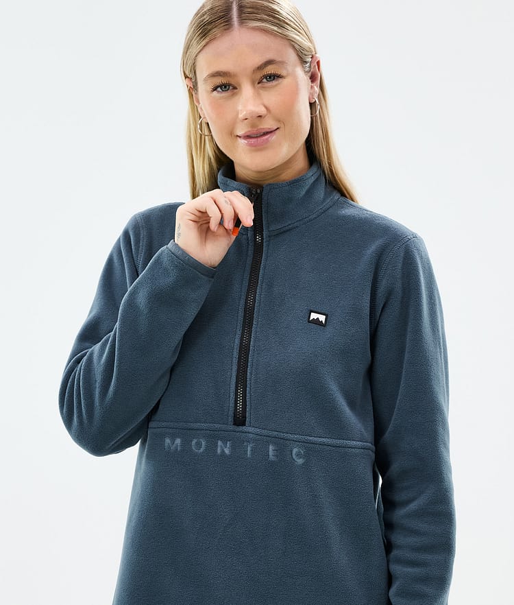 Montec Echo W Fleecová Mikina Dámské Metal Blue, Obrázek 2 z 5